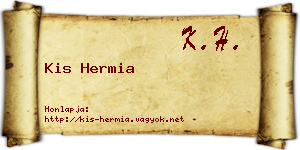 Kis Hermia névjegykártya